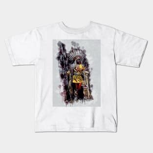 Discover the enchanting world of Native American art Kids T-Shirt